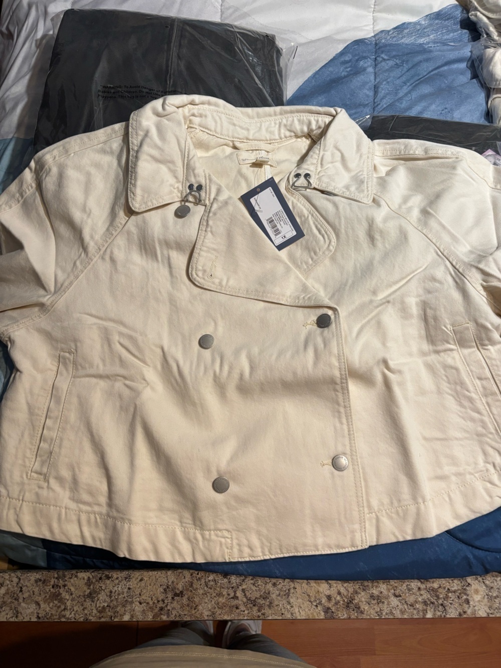 Universal Thread Off-White Double-Breasted jacket - Picture 10 of 10